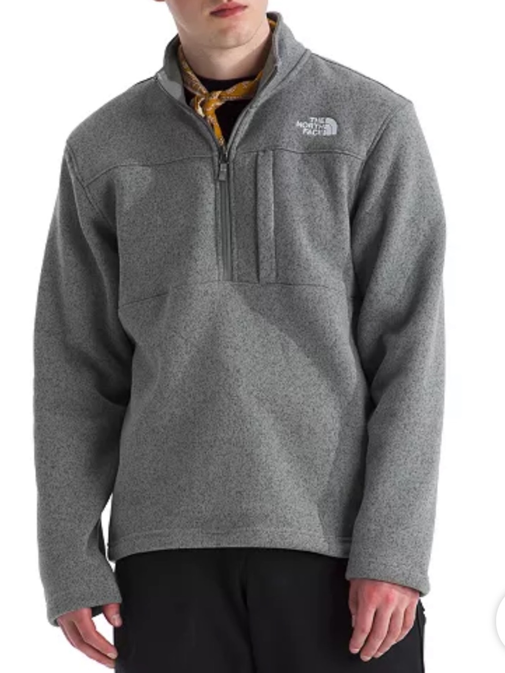 The North Face Men's Grey Half-Zip Performance Fleece Pullover